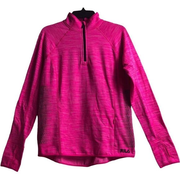 Fila Sport Running 1/4 Zip Long Sleeve Sweatshirt - Picture 1 of 11